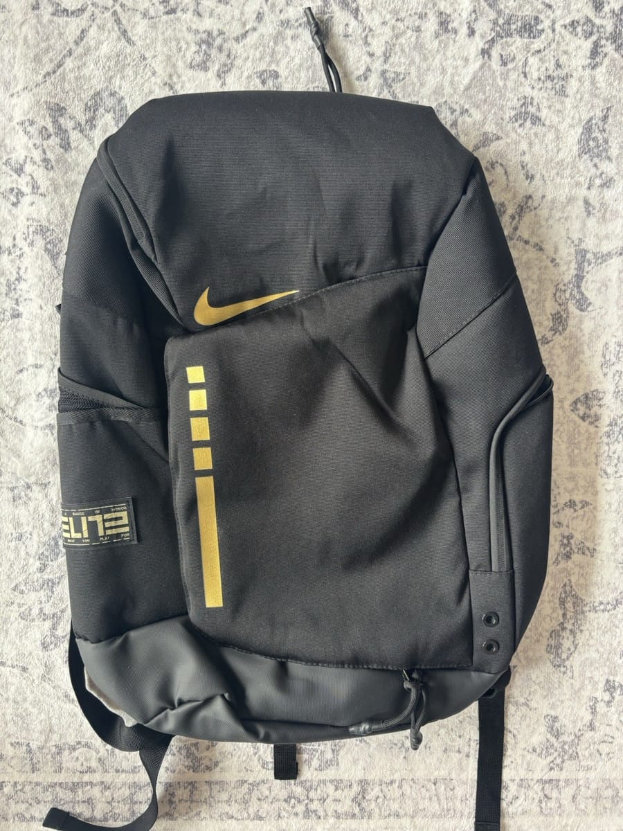 Customer photo review of Hoop Armour™ Elite Backpack Black Gold