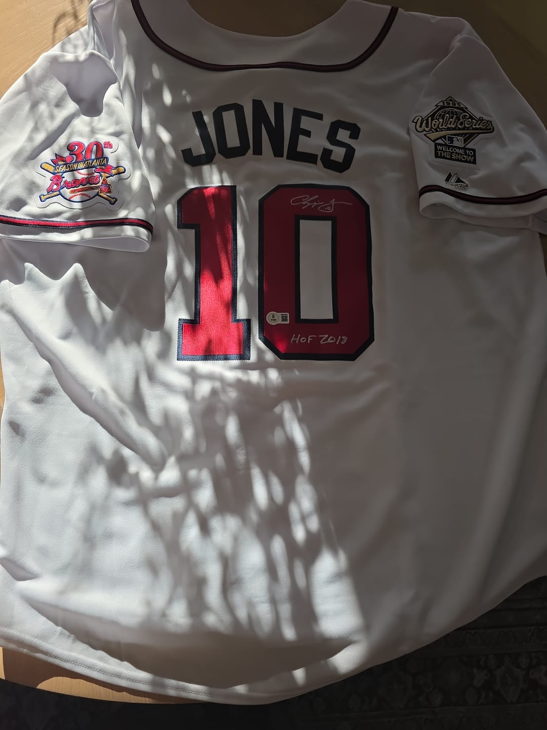 Customer photo review of Chipper Jones Autograph Signing