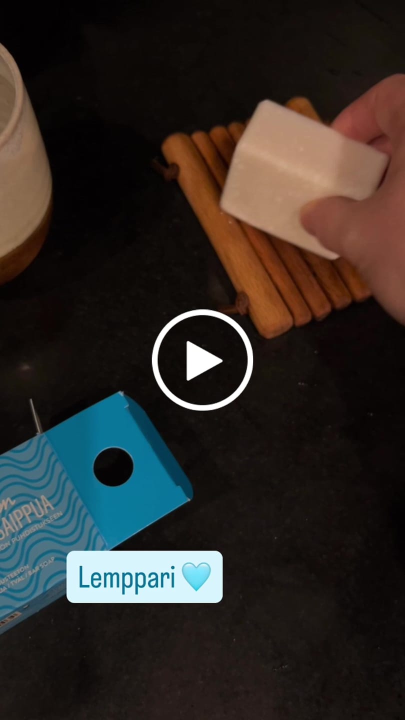 Customer video review of Keittiön Aito Palasaippua - Hajusteeton