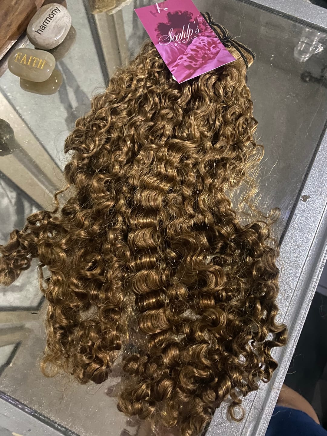 Customer photo review of Baby Curly Honey (Restocks 24th June)