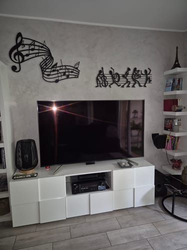 Customer photo review of Décoration Murale en Métal - Notes de musique