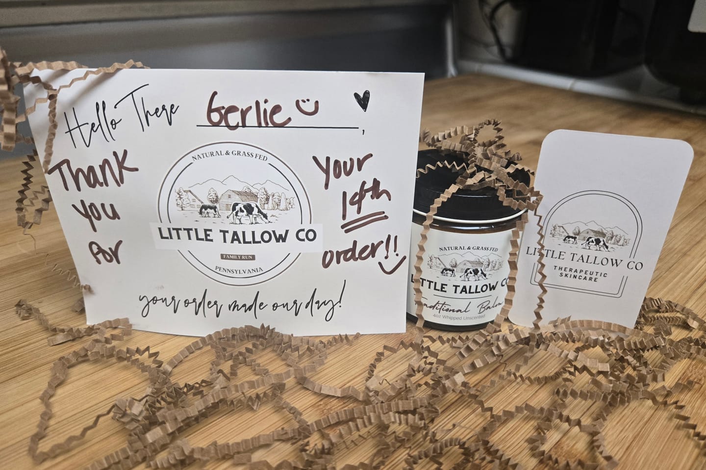 Customer photo review of Traditional Whipped Tallow Balm - 4oz Glass Jar