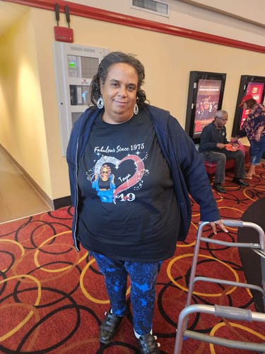 Customer photo review of 50th Birthday With God's Grace & Mercy (Purple)