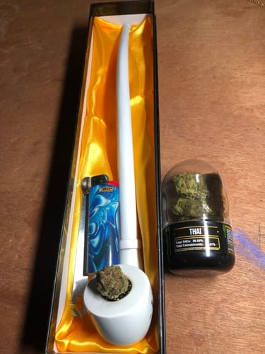 Customer photo review of Gold Spectrum THCA Flower (Connoisseur) - Thai