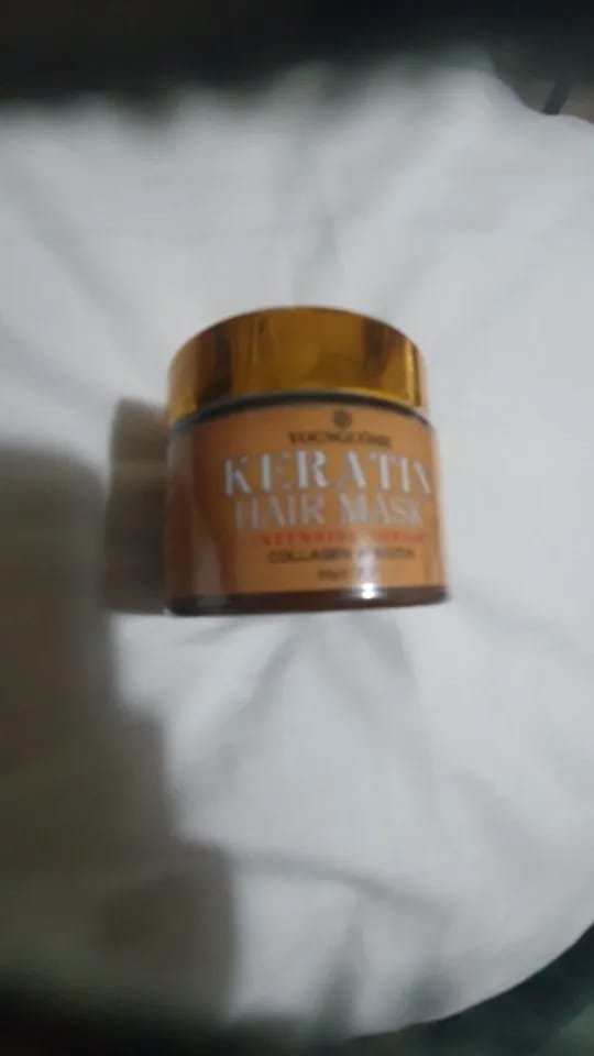 Customer photo review of Hair Repairs Hair Mask Biotin Collagen Keratin Treatment Hairs Conditioner Hair Essential Oil Nourishing for Dry Damaged