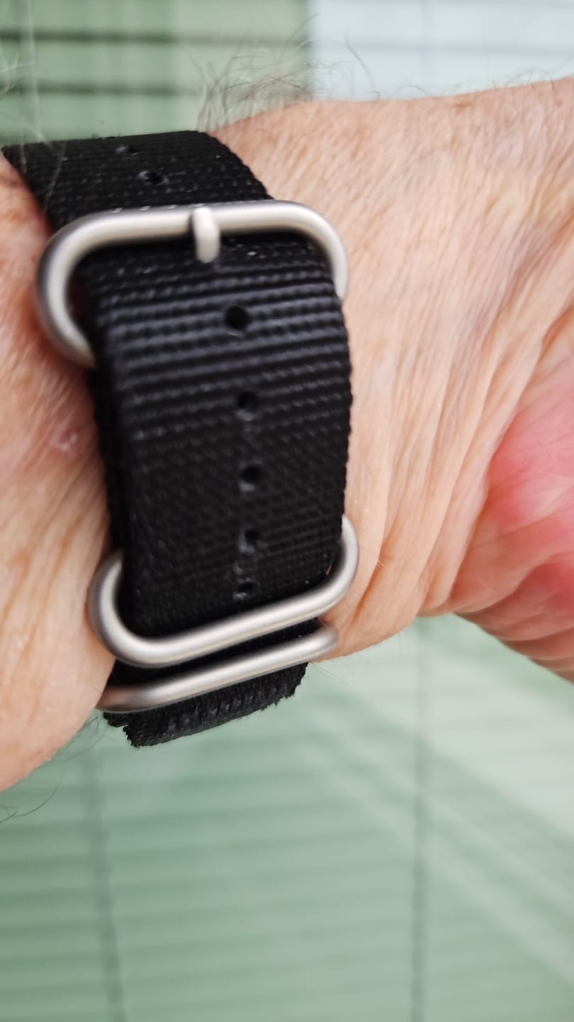 Customer photo review of 22mm Wide Nylon Strap