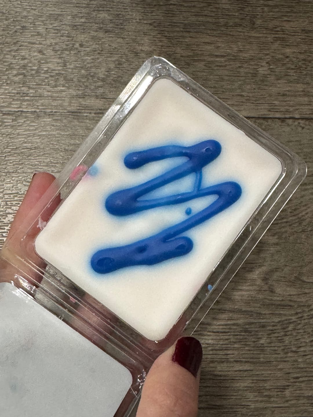 Customer photo review of Razz Boom Bam Pop! Wax Melts