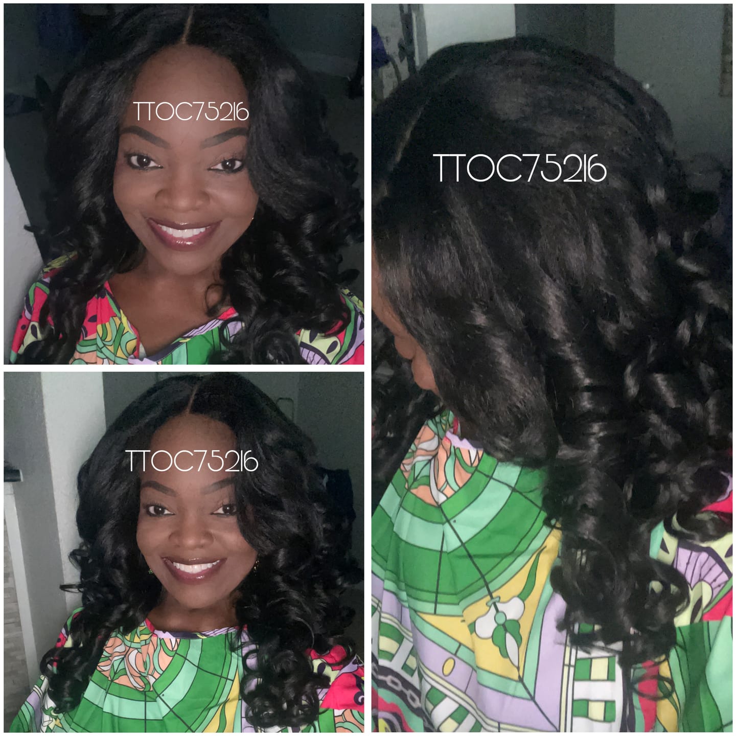 Customer photo review of Chade Magic Lace Curtain Bang Lace Part Wig - MLCB04