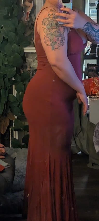 Customer photo review of The House Gown-Plum