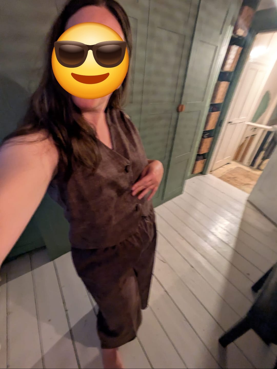 Customer photo review of Linen Textured Look Cotton Fabric