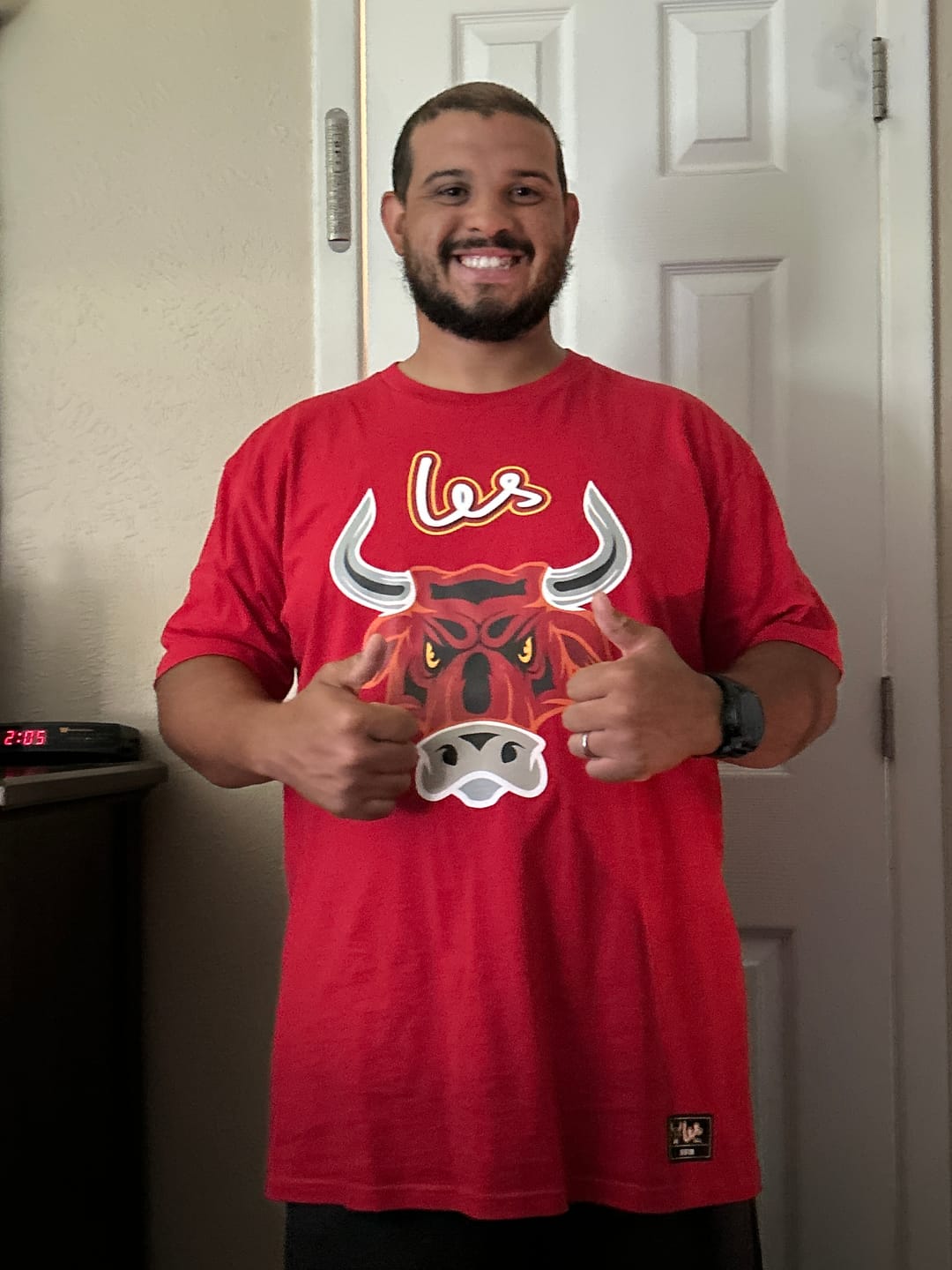 Customer photo review of True 'Candy Red' Oxtail Softballs