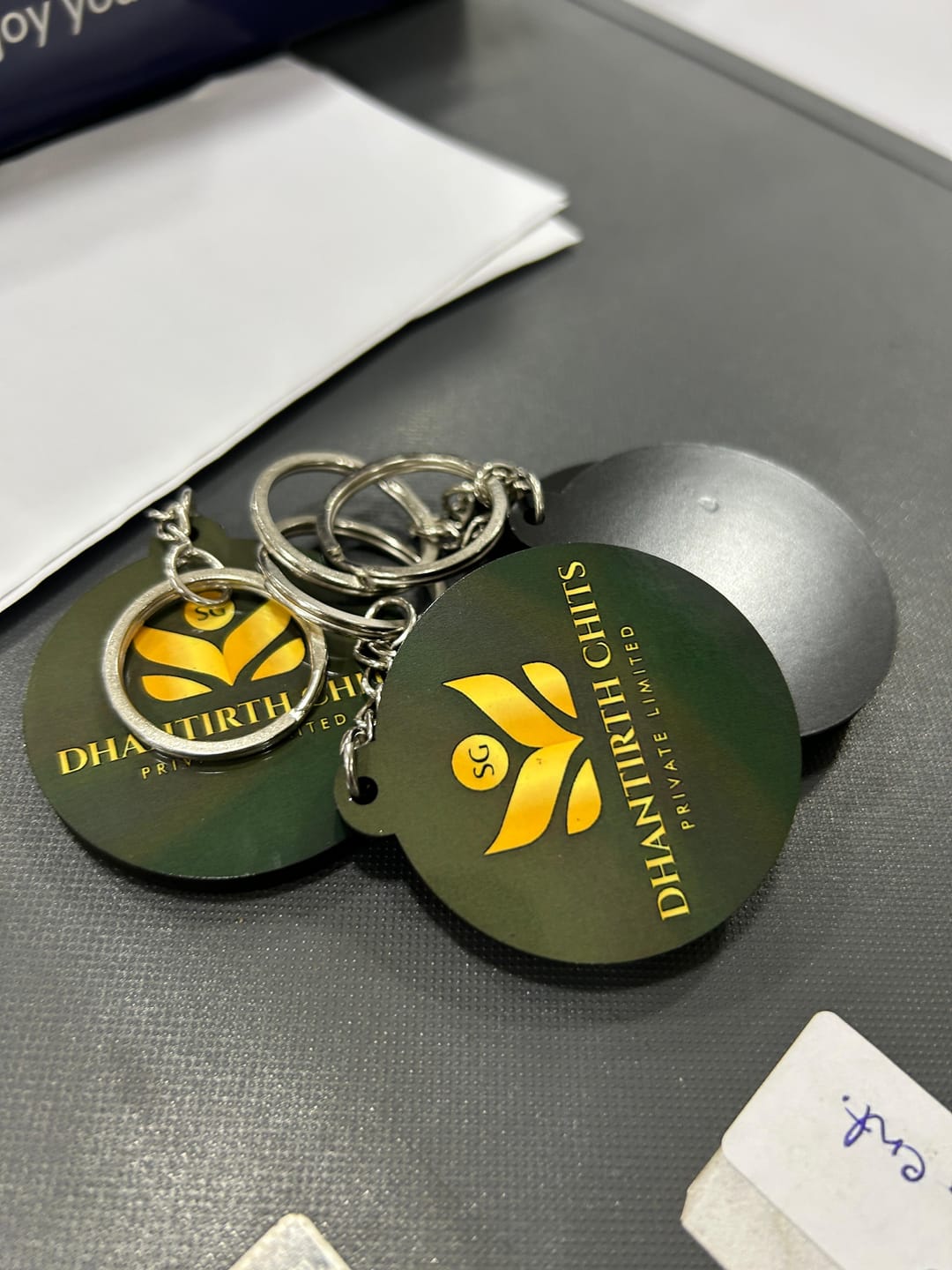 Customer photo review of Premium Customized Keychains | Best for Brand Promotion | PrintMine.in