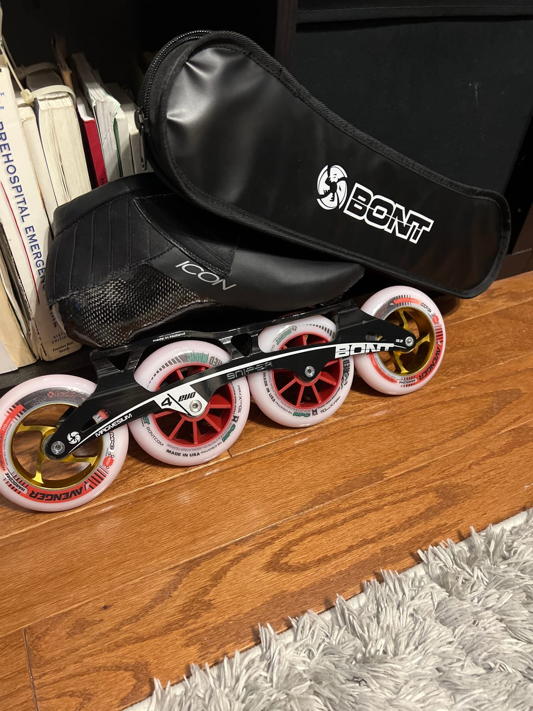 Customer photo review of Red Magic Inline Skate Wheel