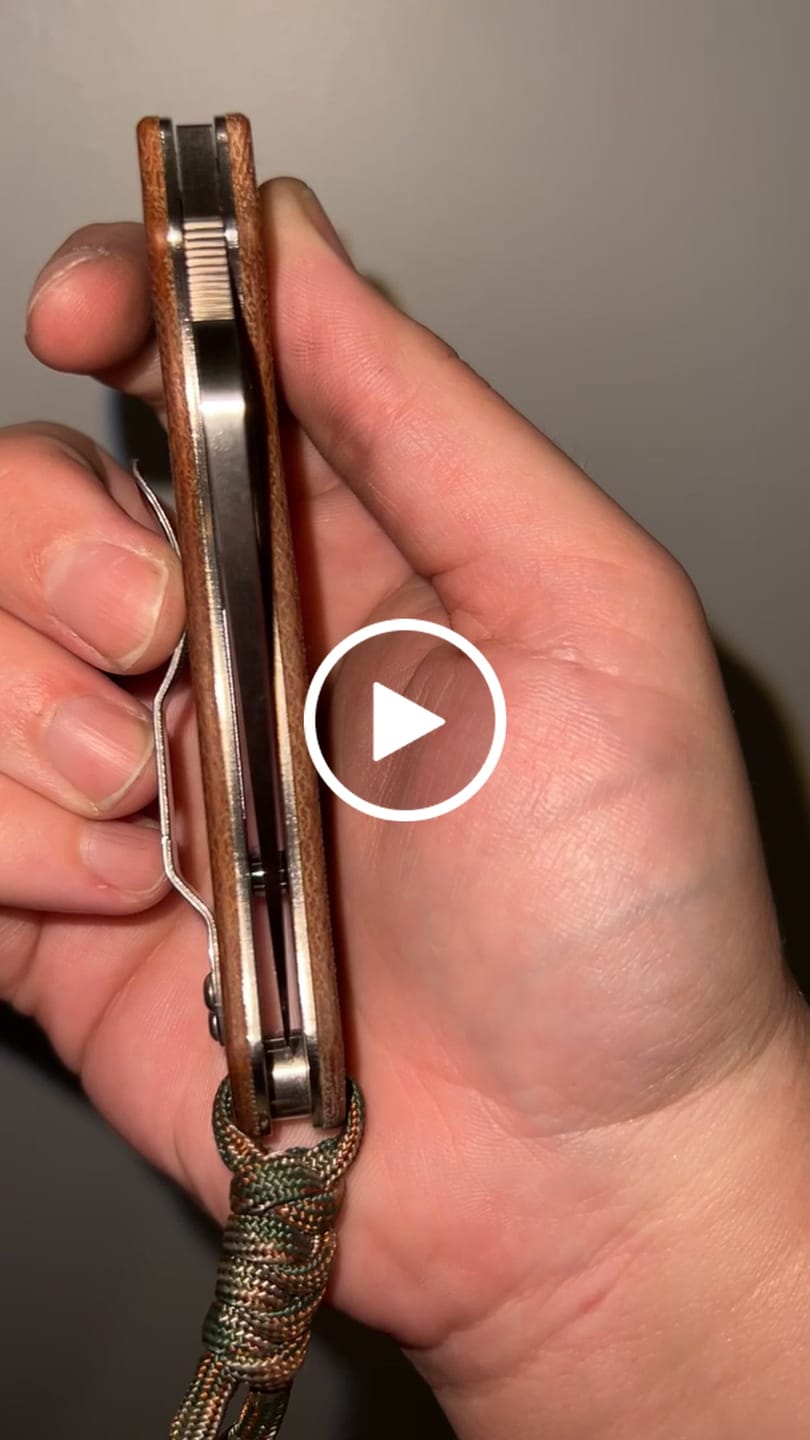 Customer video review of Para 3 CruWear & Micarta Compression Lock Folding Knife 2.95" CPM CruWear Satin Plain Blade, Brown Canvas Micarta Handles