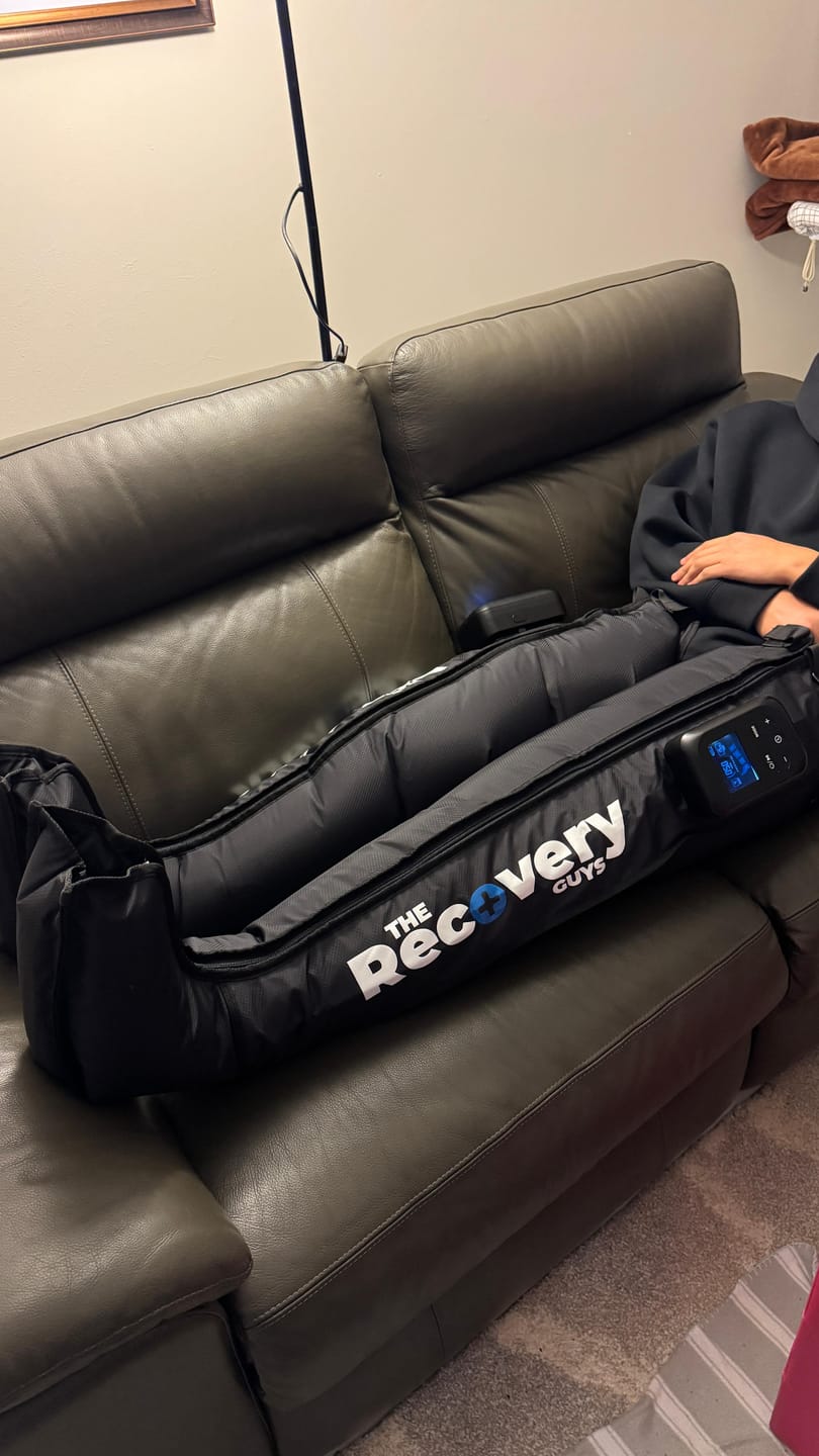 Customer photo review of WIRELESS Compression Boots 3.0