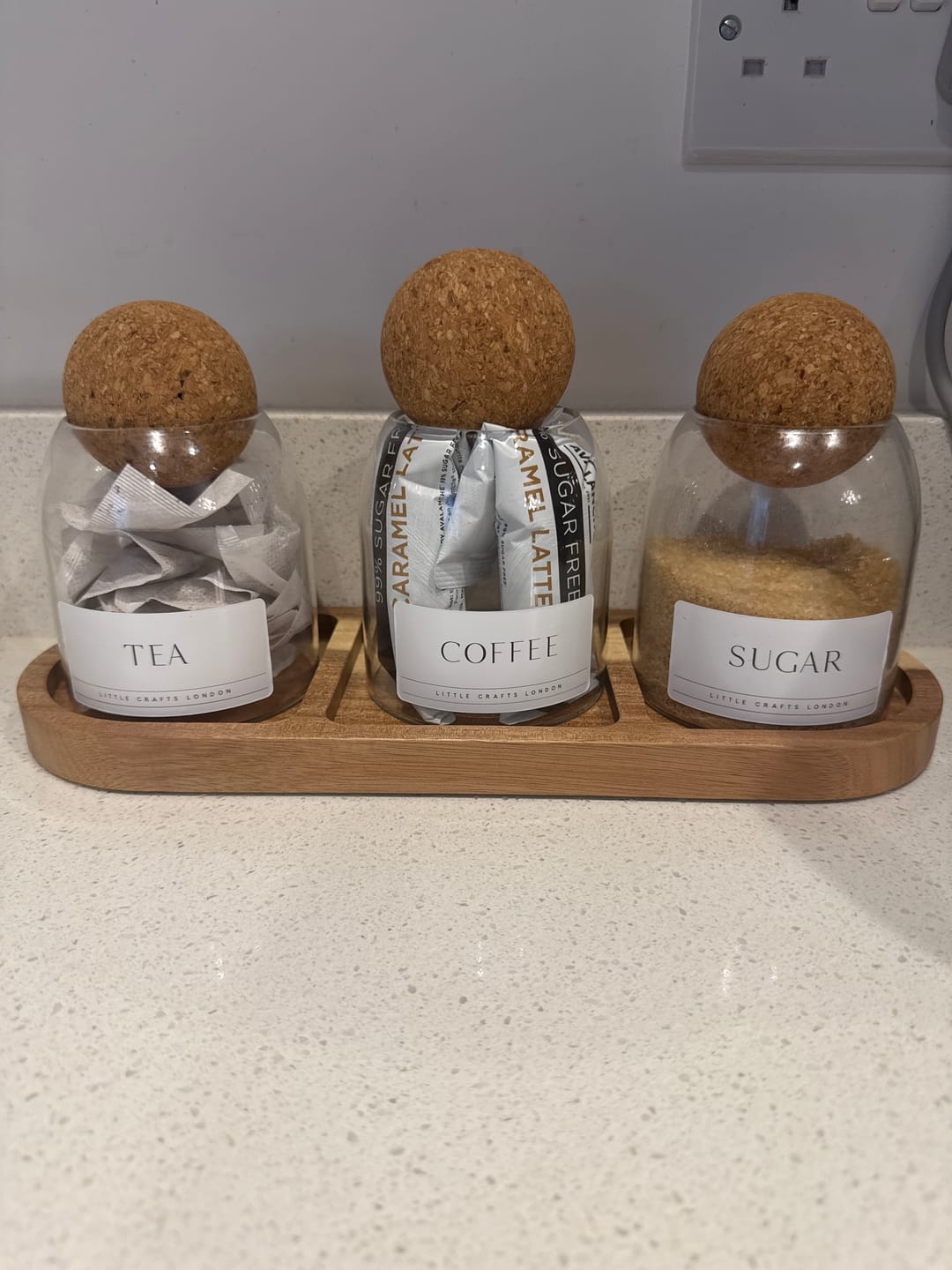 Customer photo review of Three Section Acacia Rectangle Tray