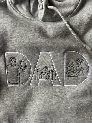 Customer photo review of Gepersonaliseerde DAD borduring