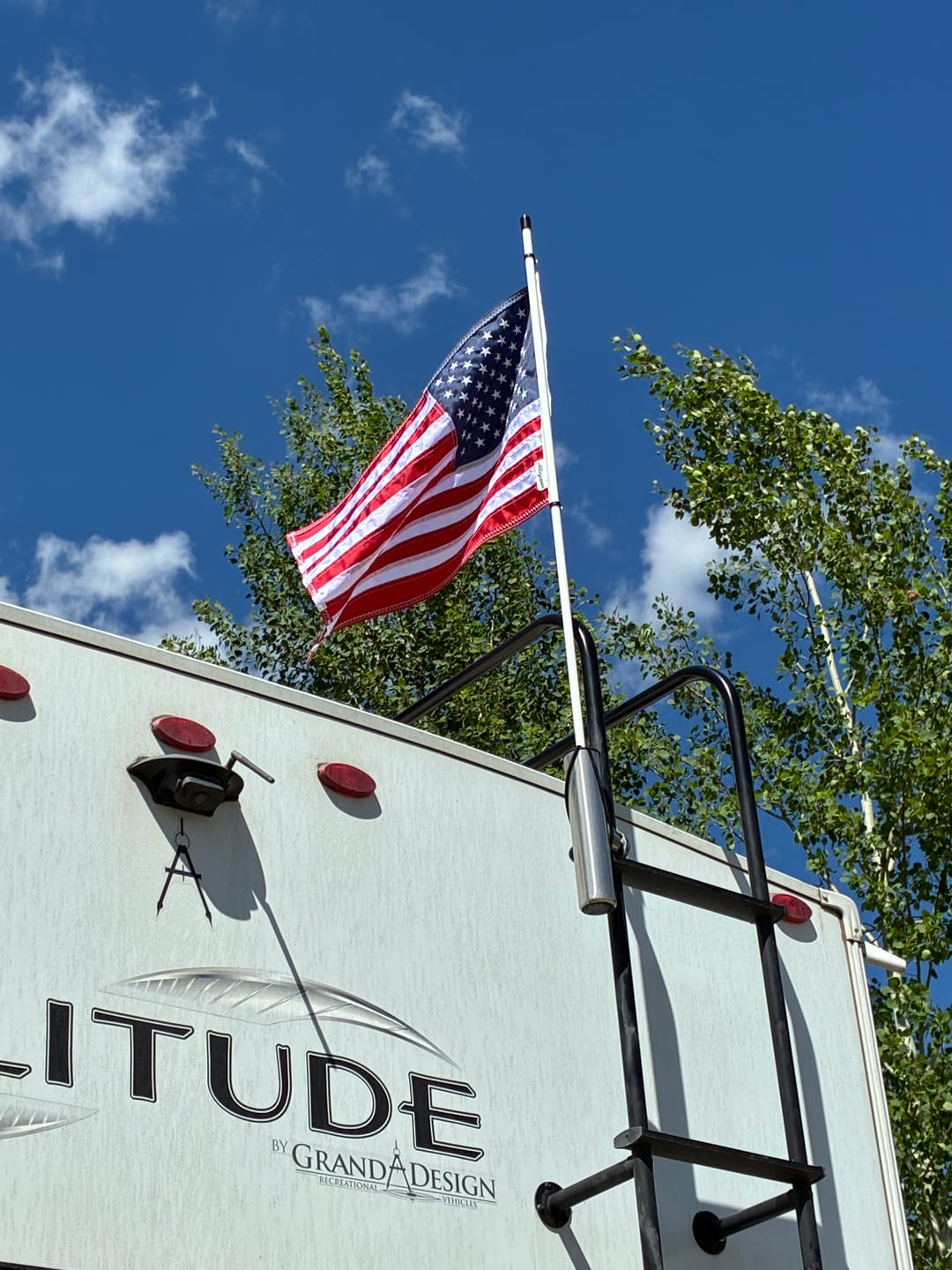 Customer photo review of 16" x 24" Boat Flag Set