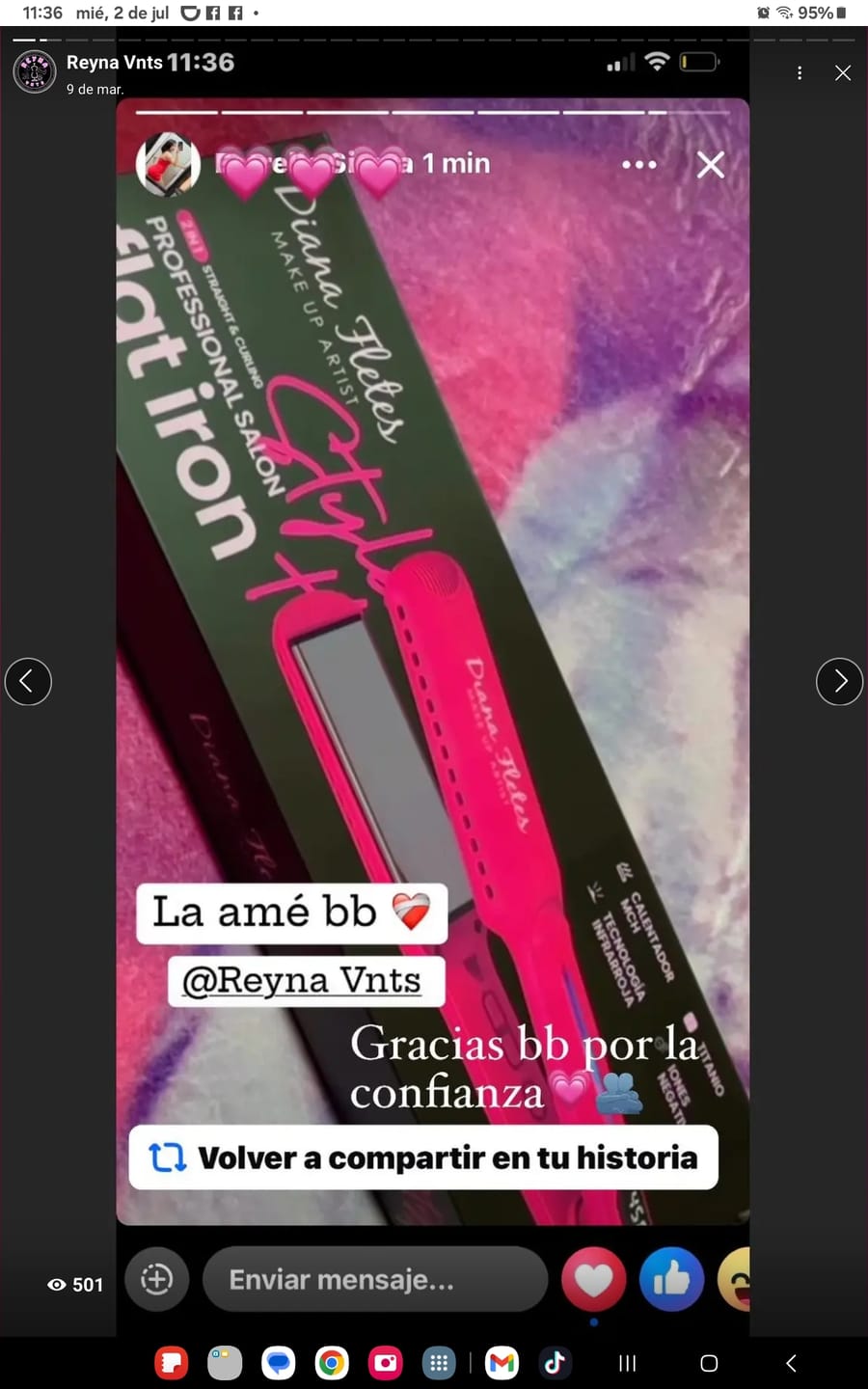 Customer photo review of Ferro Digital Diana Fletes