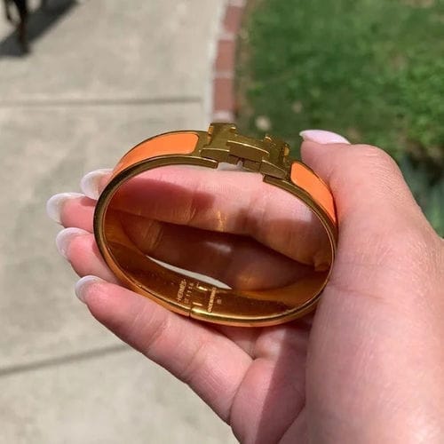 Customer photo review of H ORANGE BRACELET