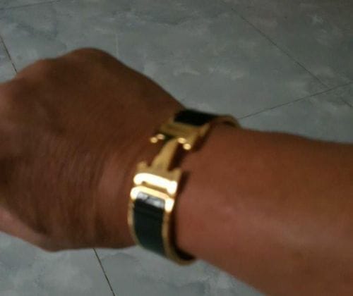 Customer photo review of H BRACELET 18MM PINK GOLD