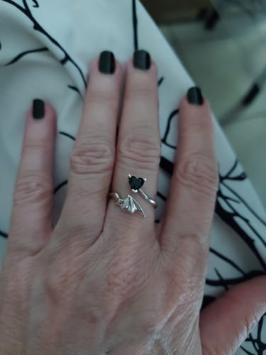 Customer photo review of Bat Wing Ring