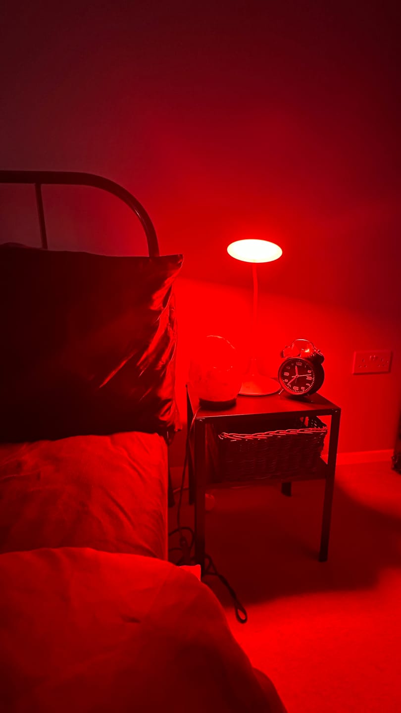Customer photo review of The Dusk Lamp - Red Light Night Light