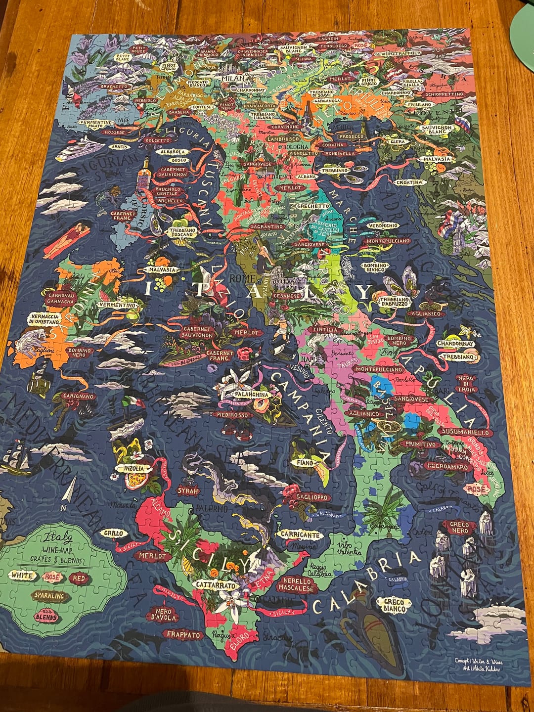 Customer photo review of Wine Puzzle - Italy