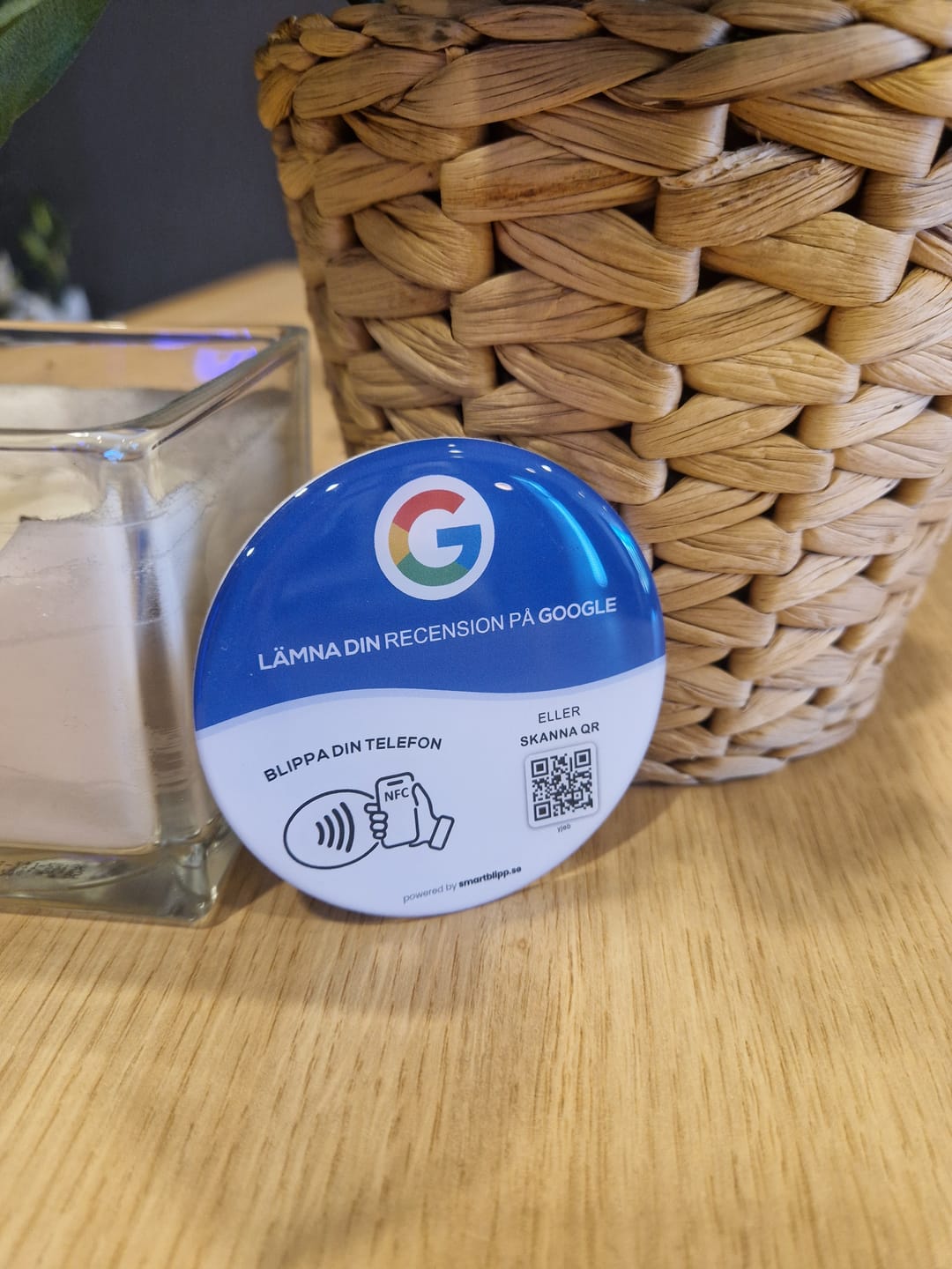Customer photo review of Google Recensioner Klistermärke 5-Pack