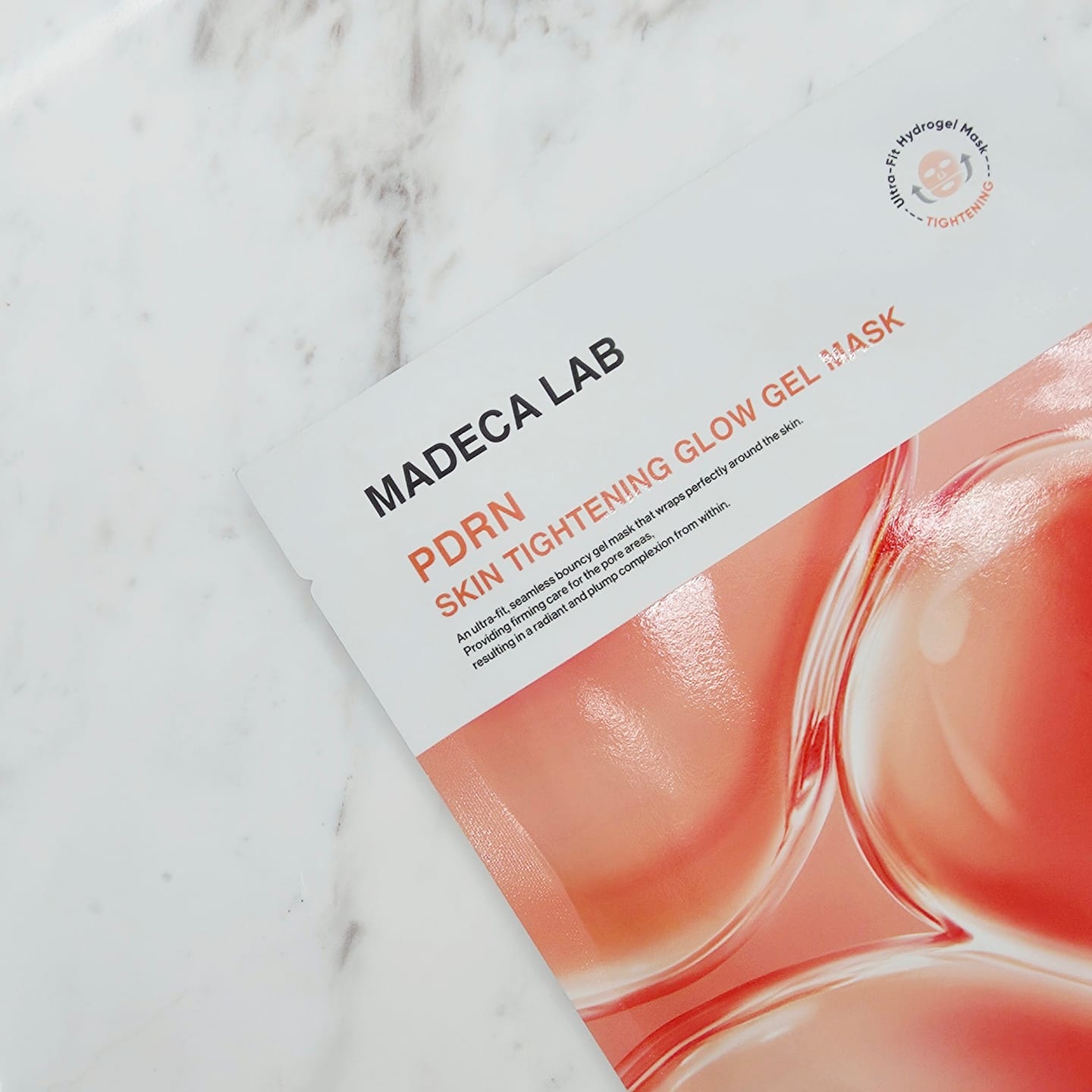 Customer photo review of Madeca Lab PDRN Skin Tightening Glow Gel Mask 1ea