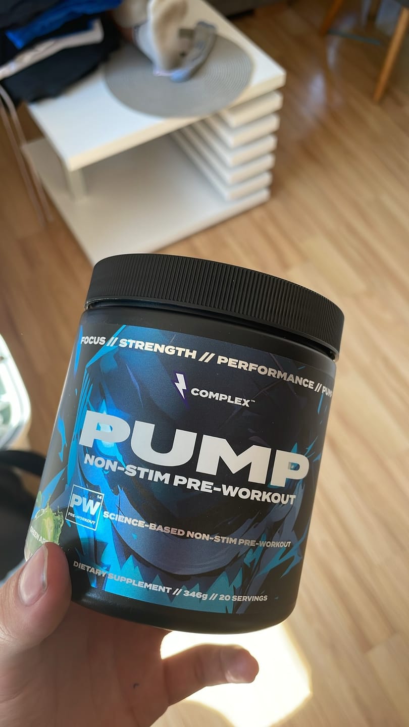 Customer photo review of Pump Non-Stim Pre-workout