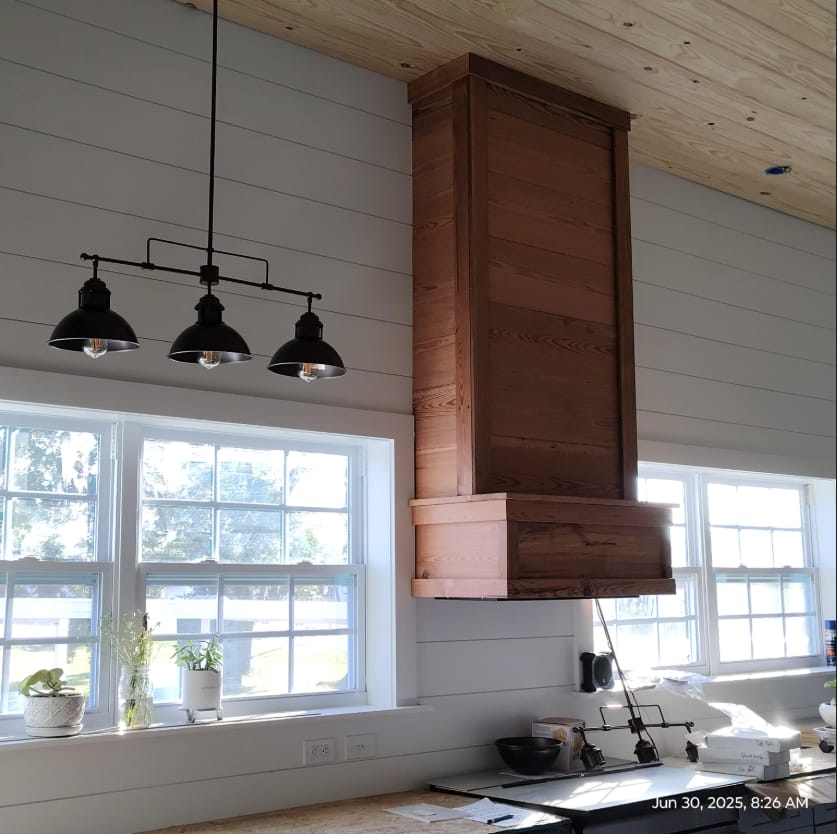 Customer photo review of Modern Farmhouse 3-light Island Pot Lid Dome Pendant