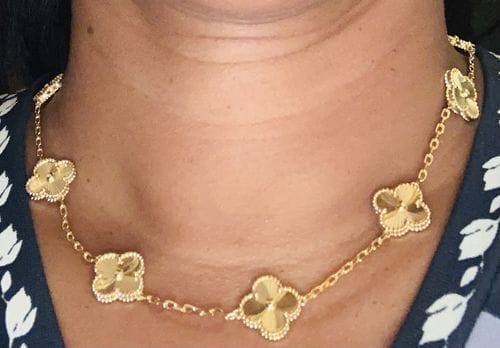 Customer photo review of VINTAGE NECKLACE 10 MOTIFS GOLD