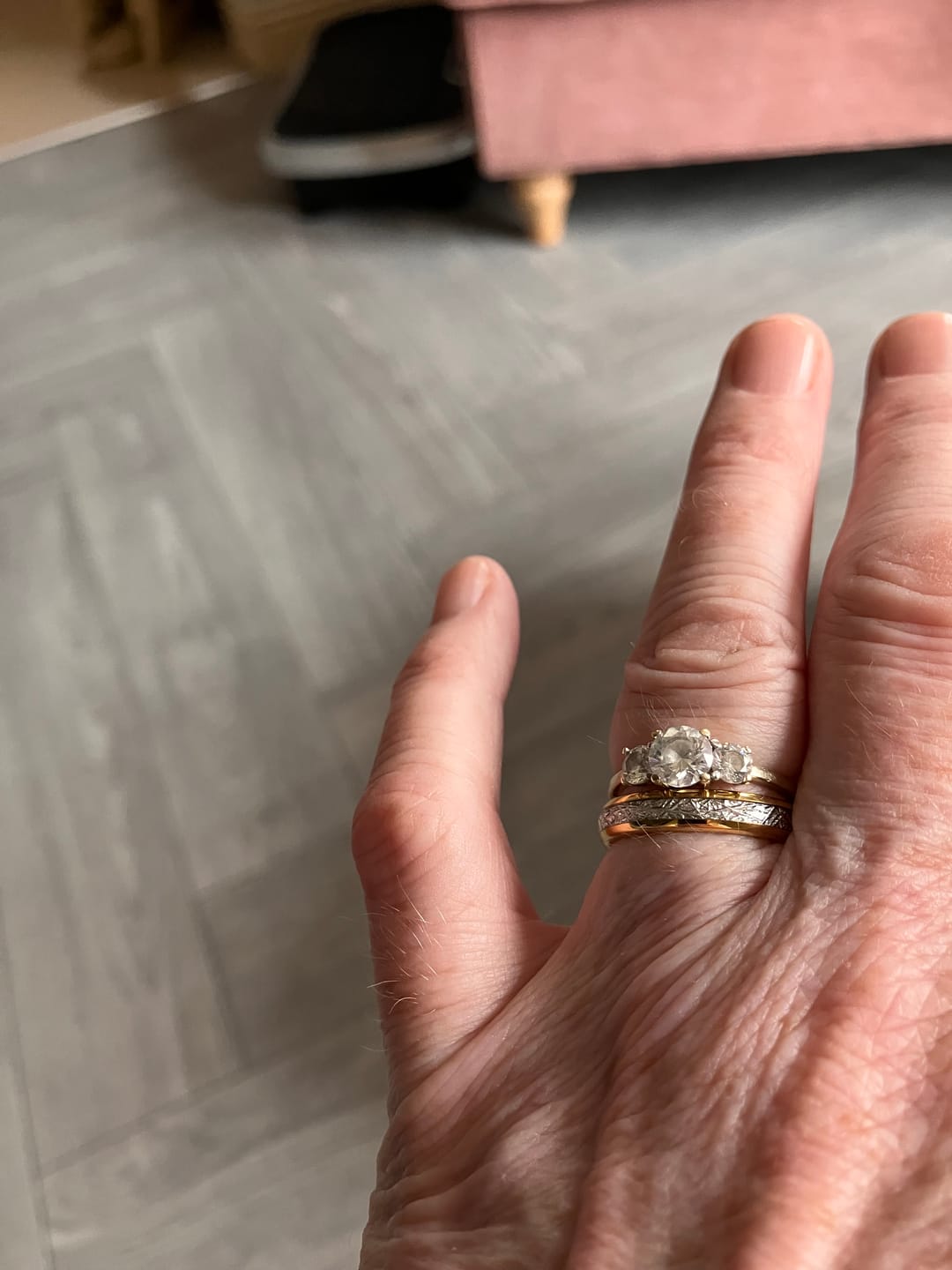 Customer photo review of The Golden Steel 6mm Wonder Ring
