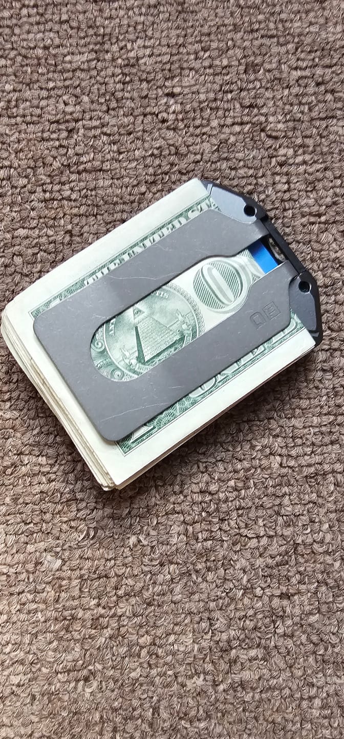 Customer photo review of M4 MAVERICK™ RAIL WALLET with TITANIUM CLIP