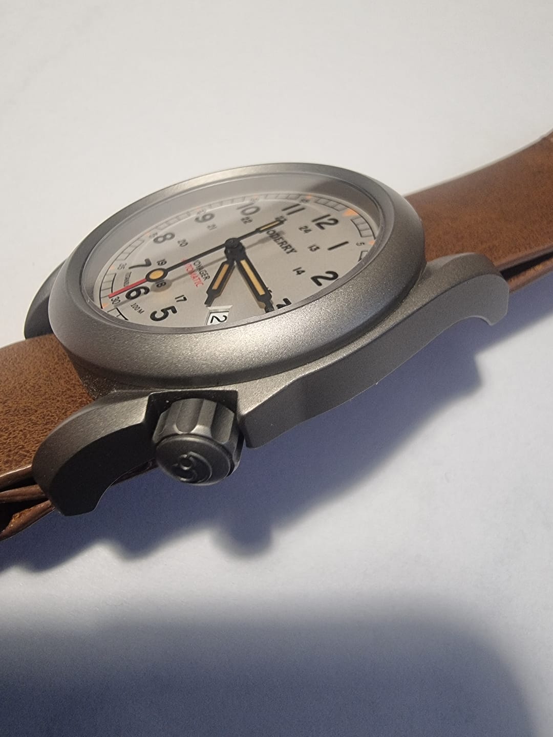 Customer photo review of VOYAGER - 100M Waterproof Titanium Automatic Field Watch | White
