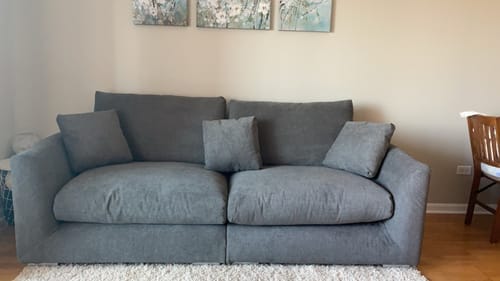 Customer photo review of Feathers Sofa