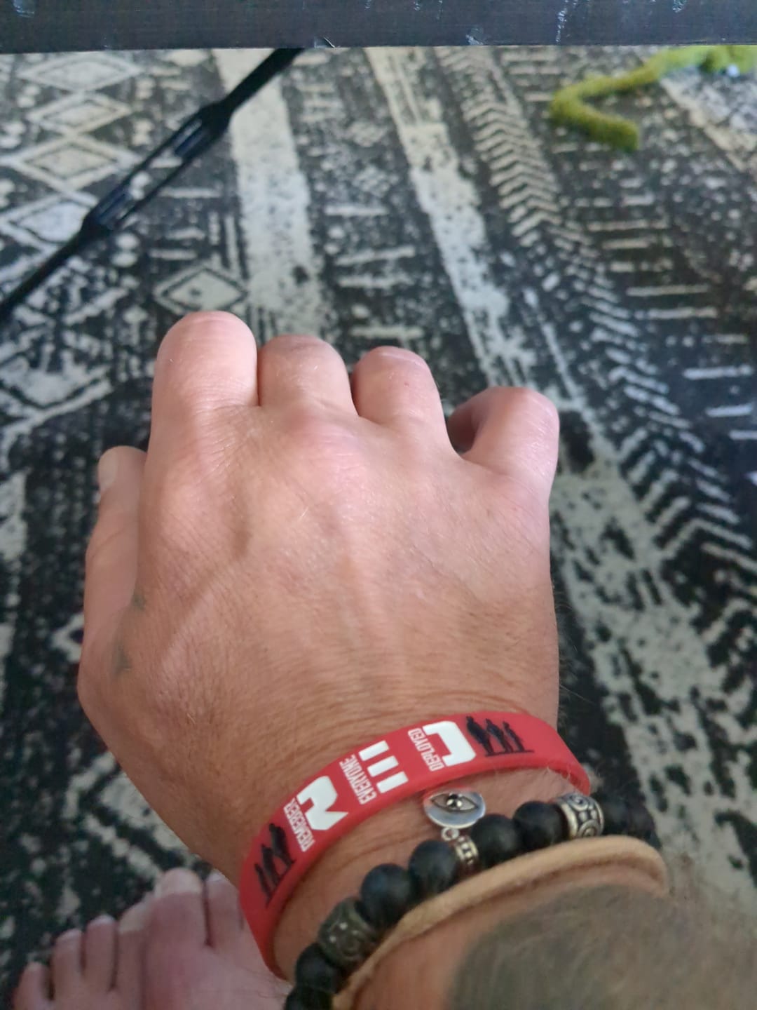 Customer photo review of Remember Everyone Deployed - Silicone Bracelet