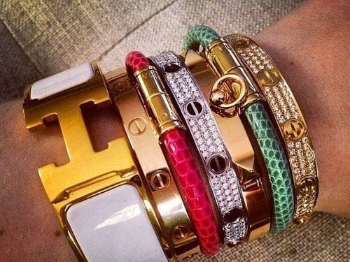 Customer photo review of H BRACELET 18MM GOLD