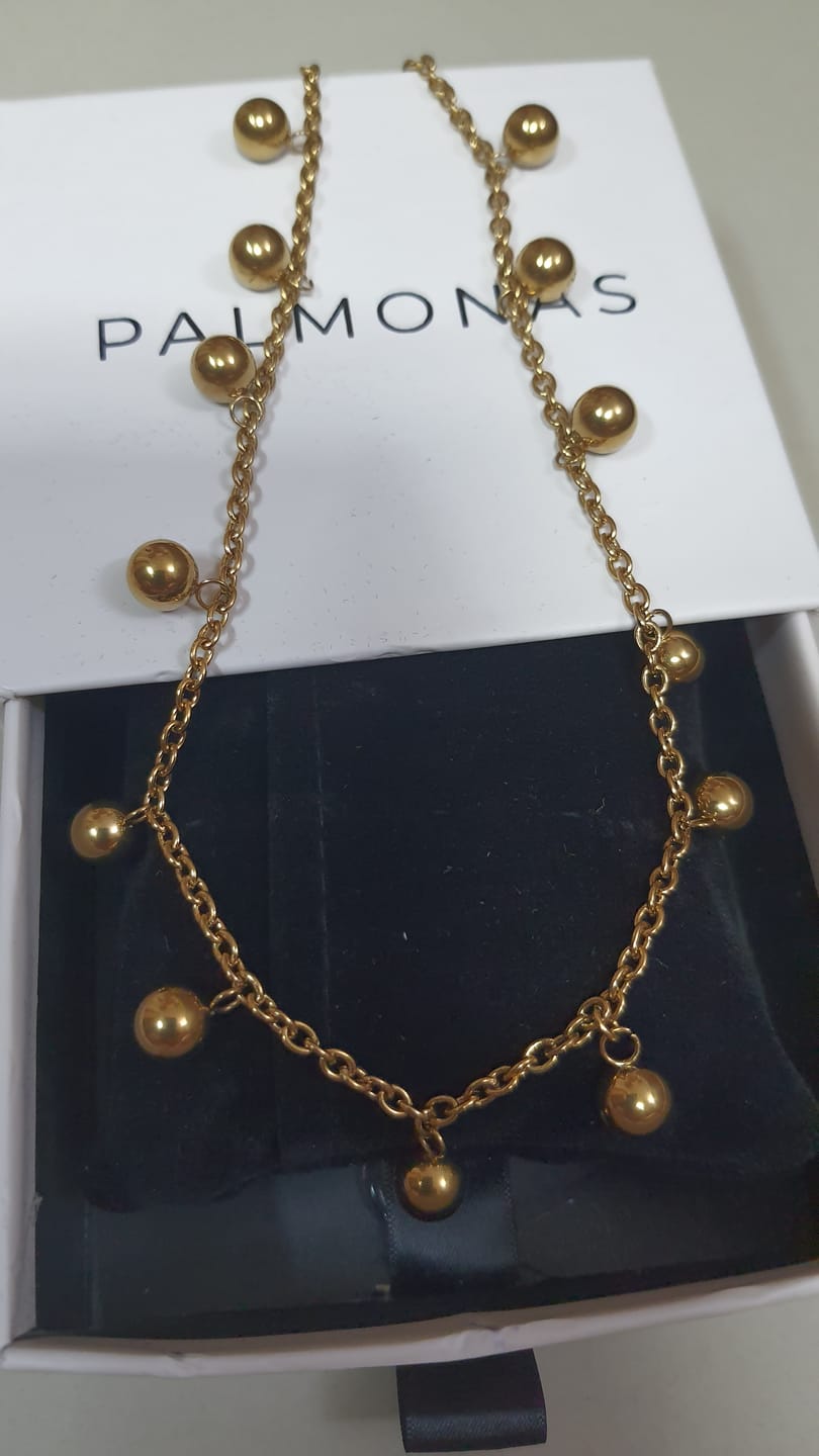 Customer photo review of Beaded Grace Necklace
