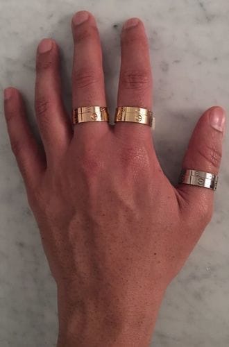 Customer photo review of LOVE RING 5.5MM NO DIAMOND