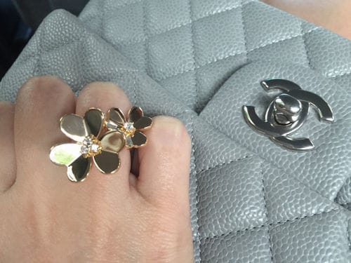 Customer photo review of CLOVER COMOS GOLD DIAMOND RING