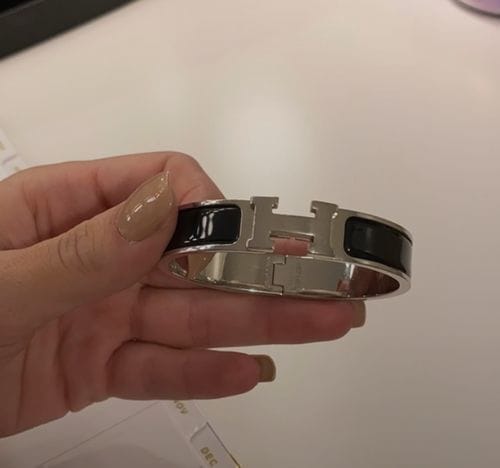 Customer photo review of H BLACK BRACELET