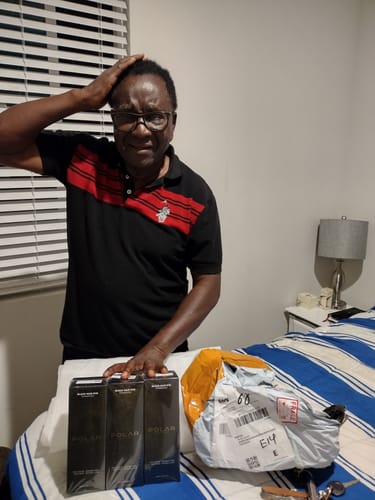 Customer photo review of Instant Dye Shampoo