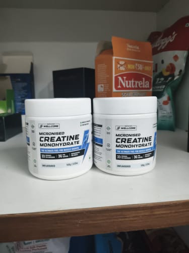 Customer photo review of Wellcore - Micronised Creatine Monohydrate (100g, 33 Servings)