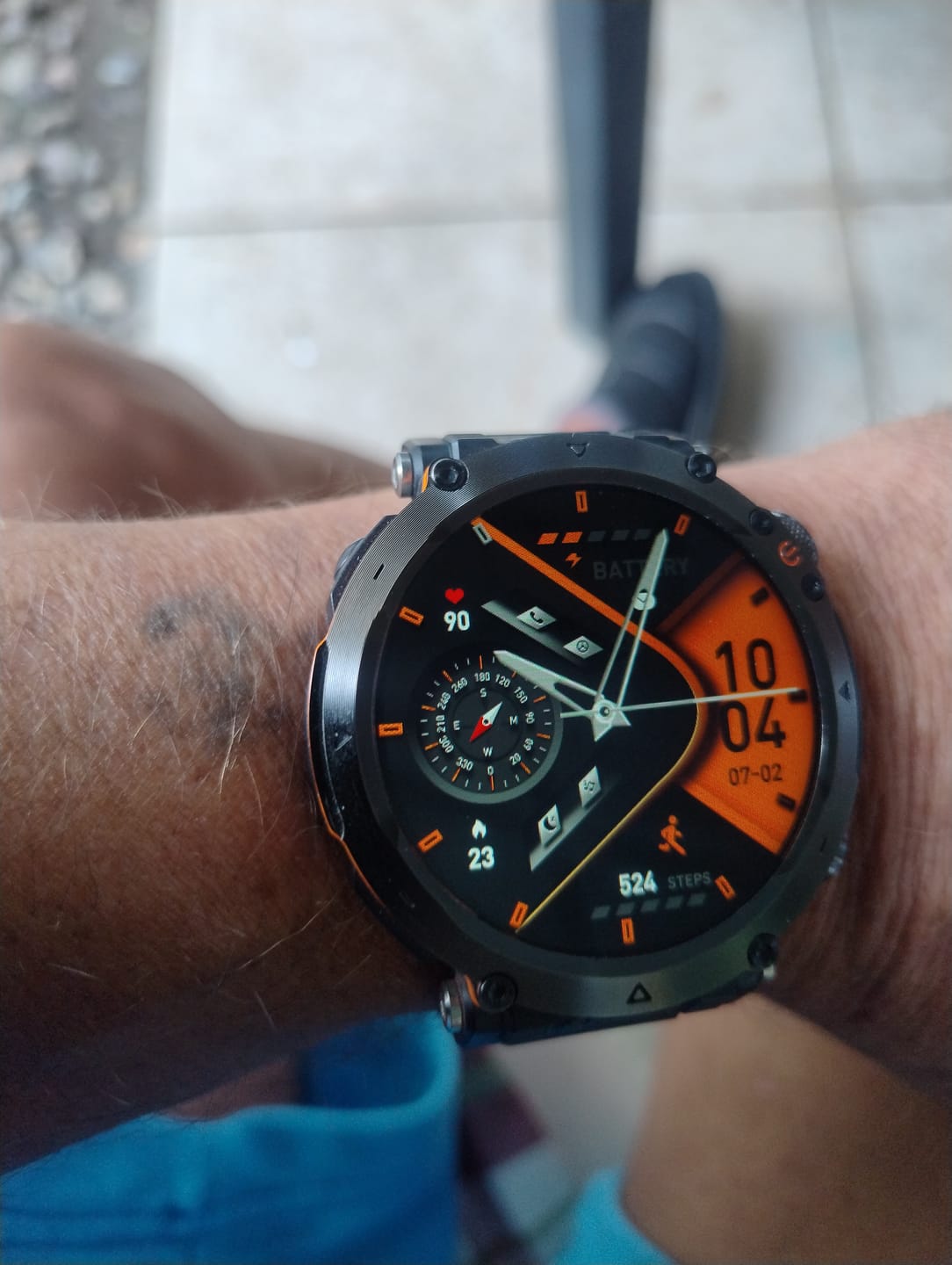 Customer photo review of STONE – Die stabilste Smartwatch mit 21+ Tagen Akkulaufzeit