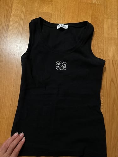 Customer photo review of Anagram Tank Top Black Cotton
