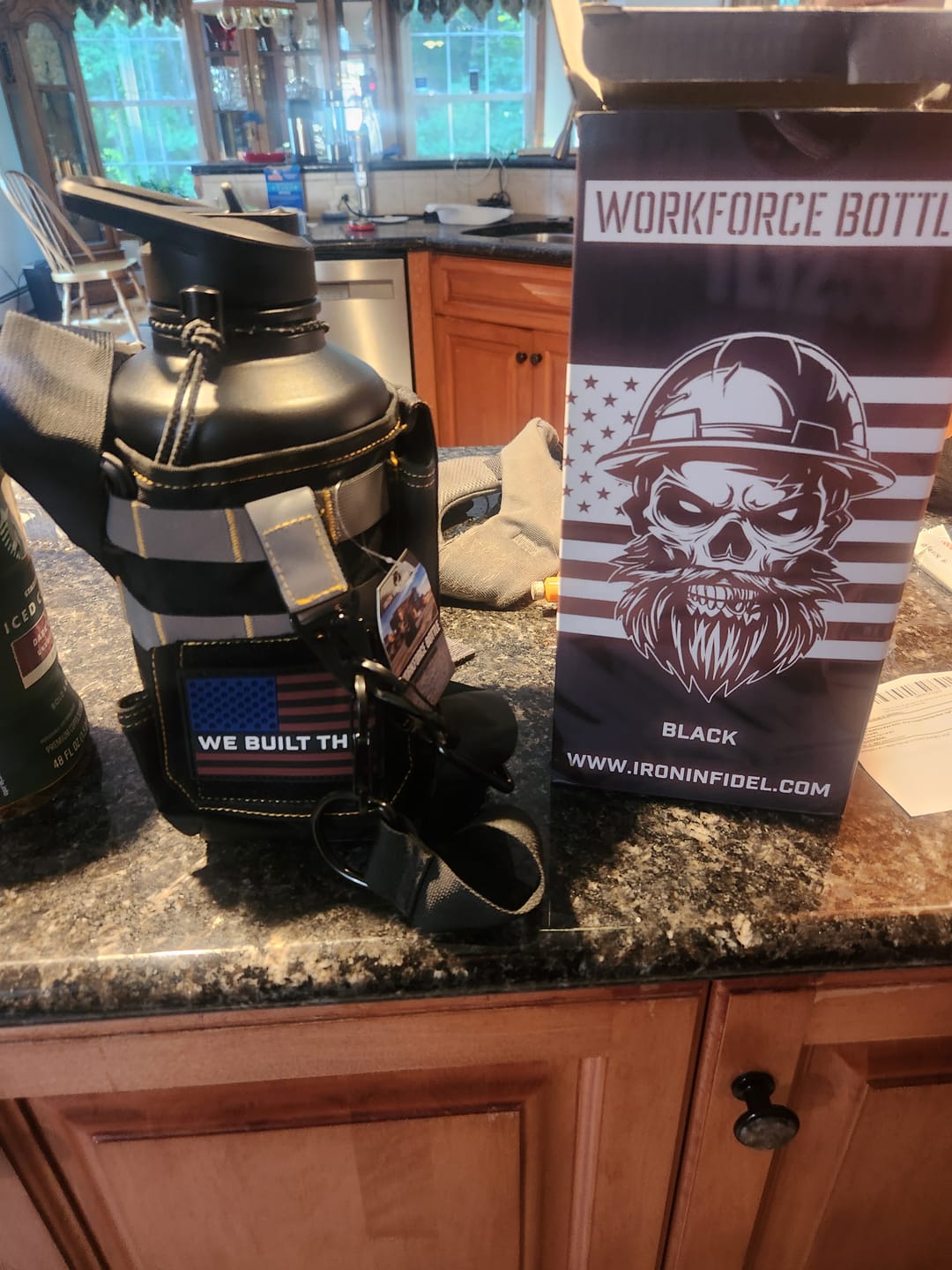 Customer photo review of 64oz Iron Workforce Bottles