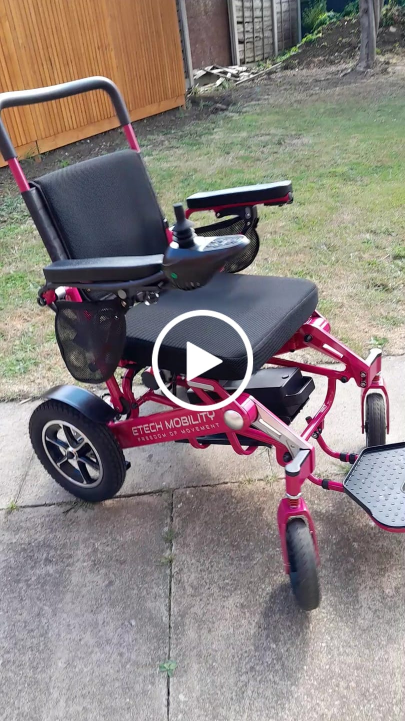 Customer video review of Limited Edition Pink Lightweight Electric Wheelchair | Freedom Pro ST