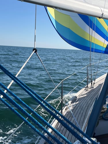 Customer photo: Olli ring used as a barber hauler on a yacht